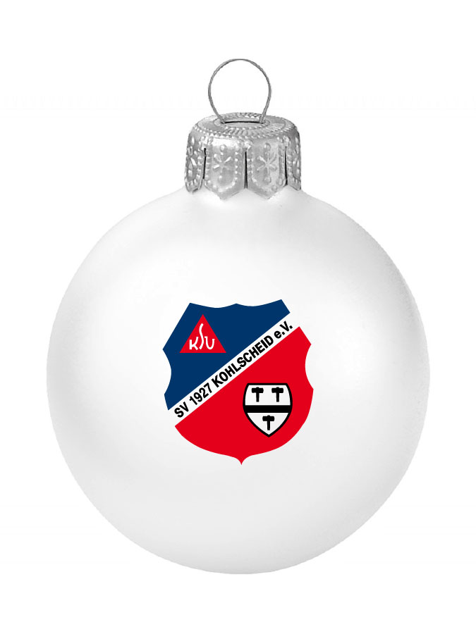 Weihnachtskugel Logo 8cm