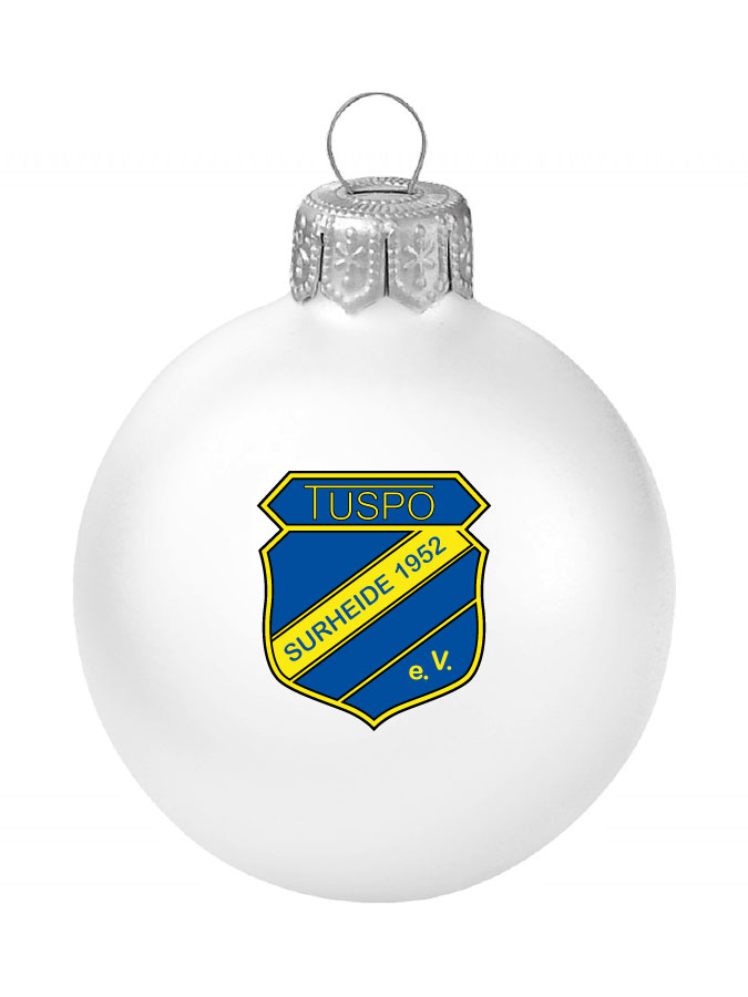 Weihnachtskugel Logo 8cm