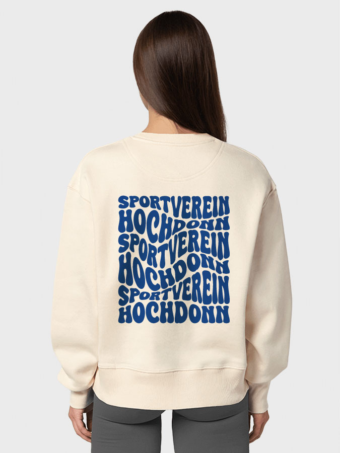Oversized Sweater Wavy Damen