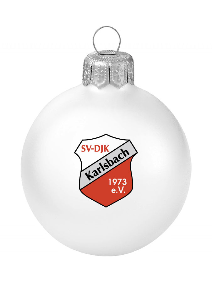 Weihnachtskugel Logo 8cm