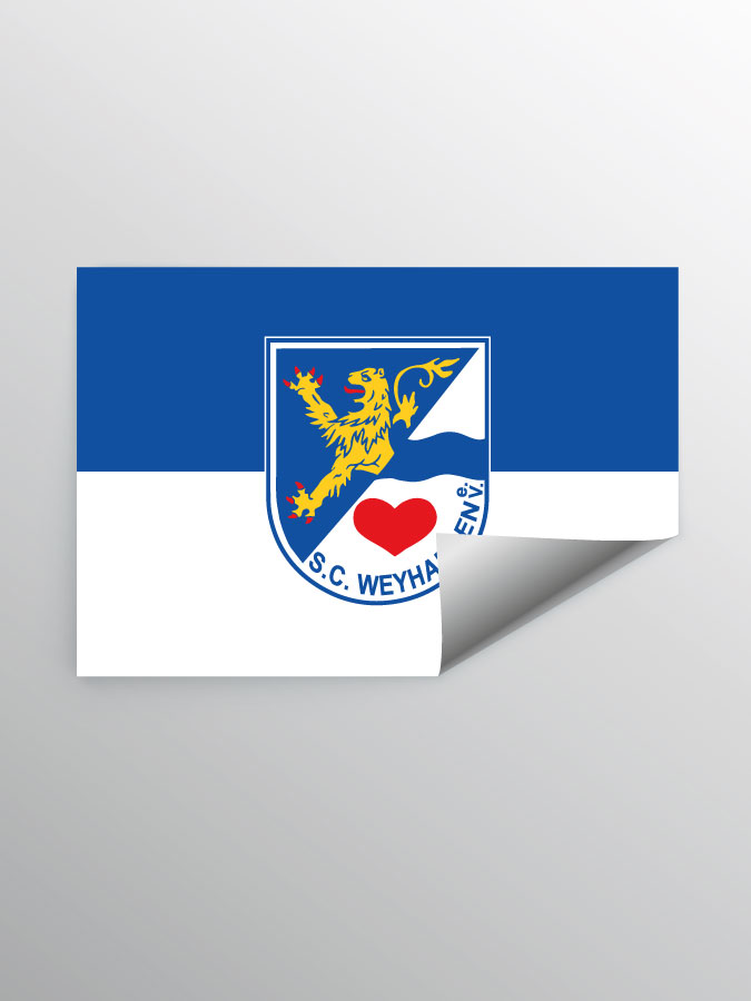 Aufkleber DIN A7 Logo