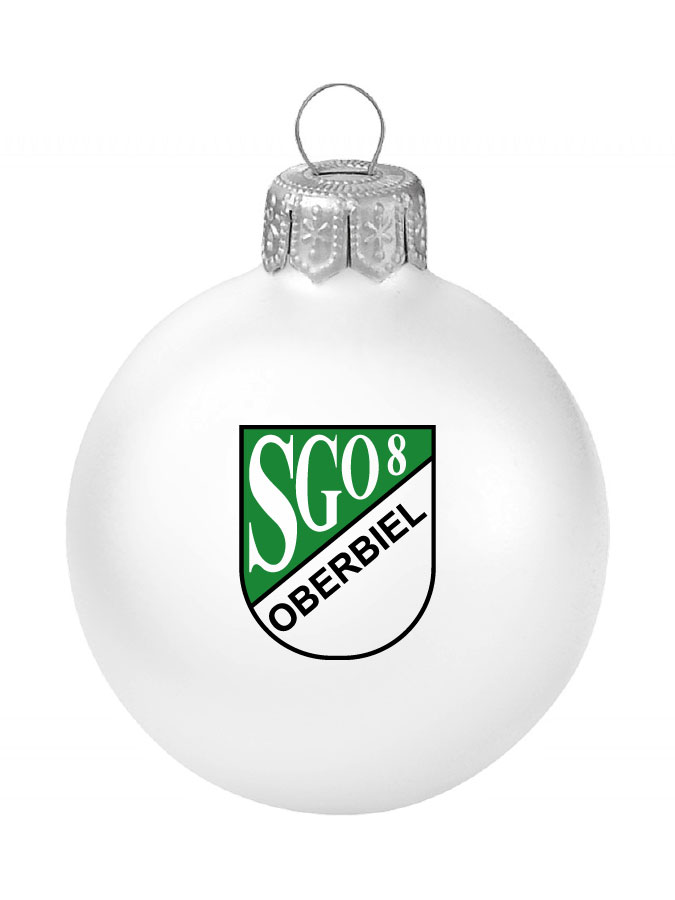 Weihnachtskugel Logo 8cm