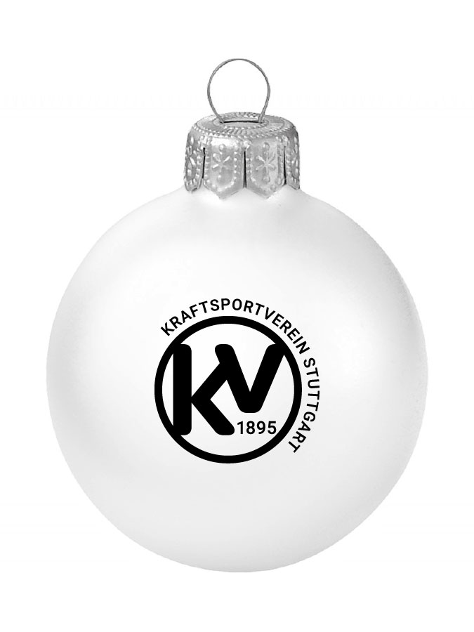 Weihnachtskugel Logo 8cm
