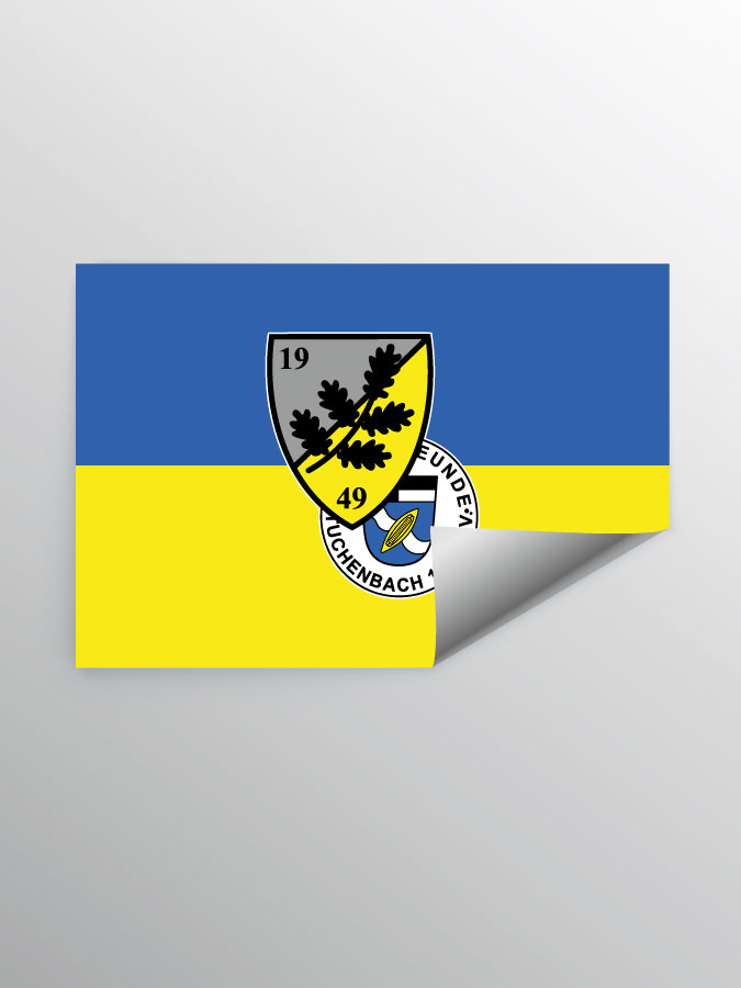 Aufkleber DIN A7 Logo