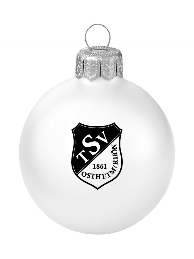 Weihnachtskugel Logo 8cm