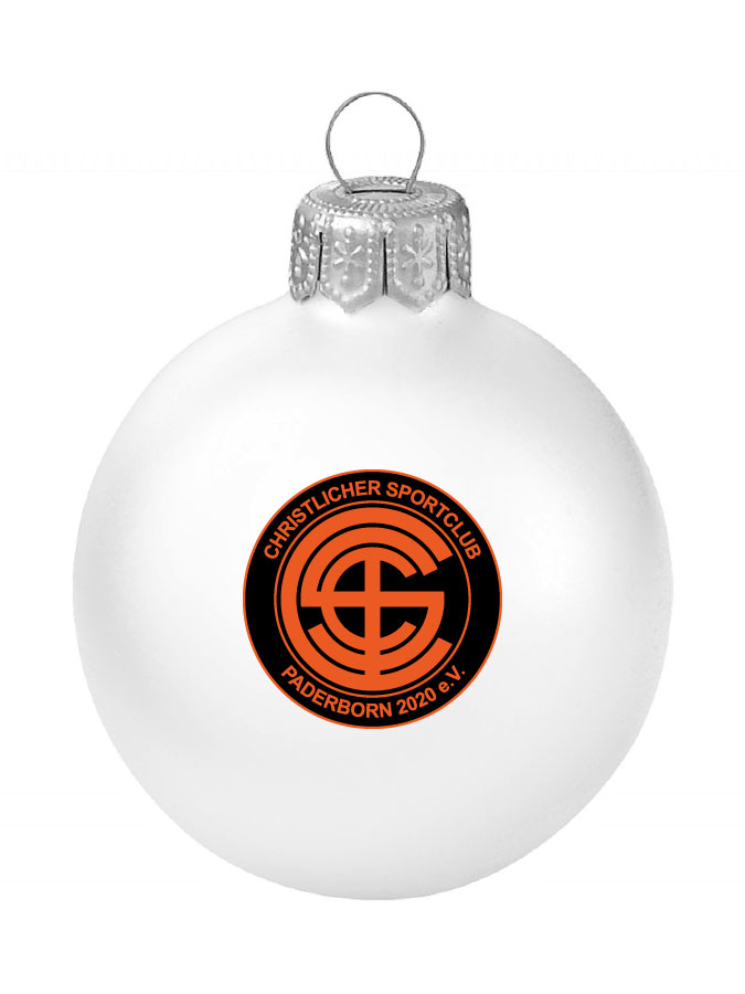Weihnachtskugel Logo 8cm