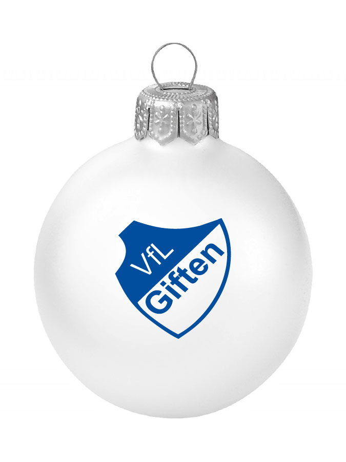 Weihnachtskugel Logo 8cm