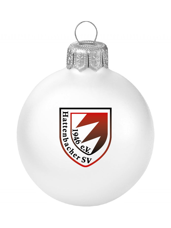 Weihnachtskugel Logo 8cm