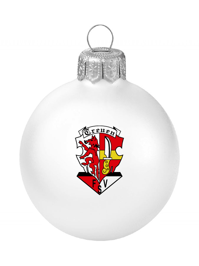 Weihnachtskugel Logo 8cm