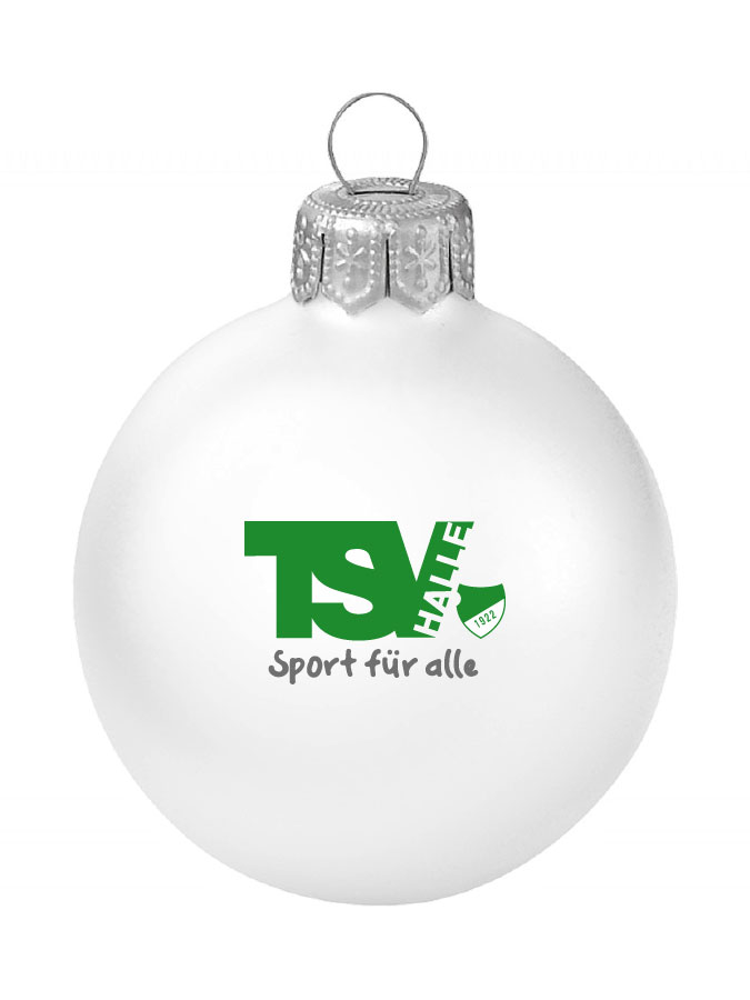 Weihnachtskugel Logo 8cm