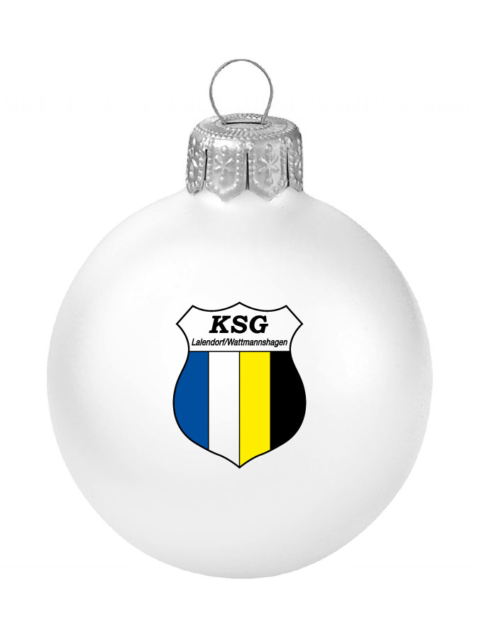Weihnachtskugel Logo 8cm