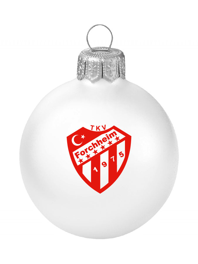 Weihnachtskugel Logo 8cm