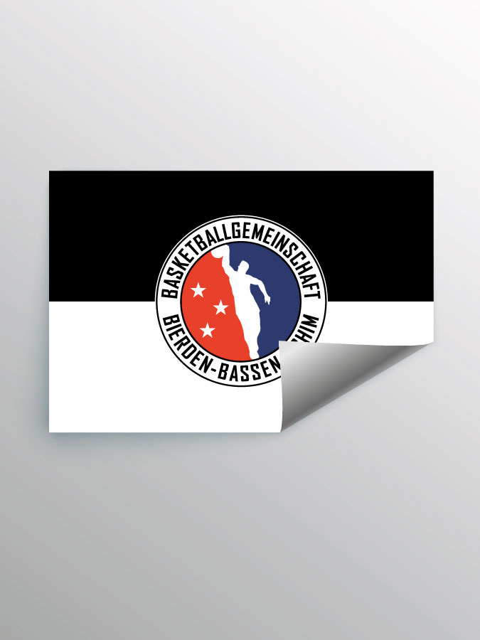 Aufkleber DIN A7 Logo