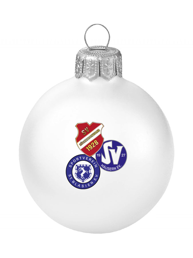 Weihnachtskugel Logo 8cm