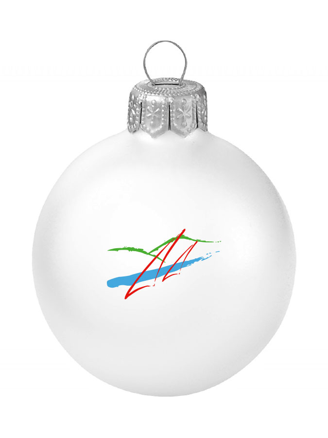 Weihnachtskugel Logo 8cm