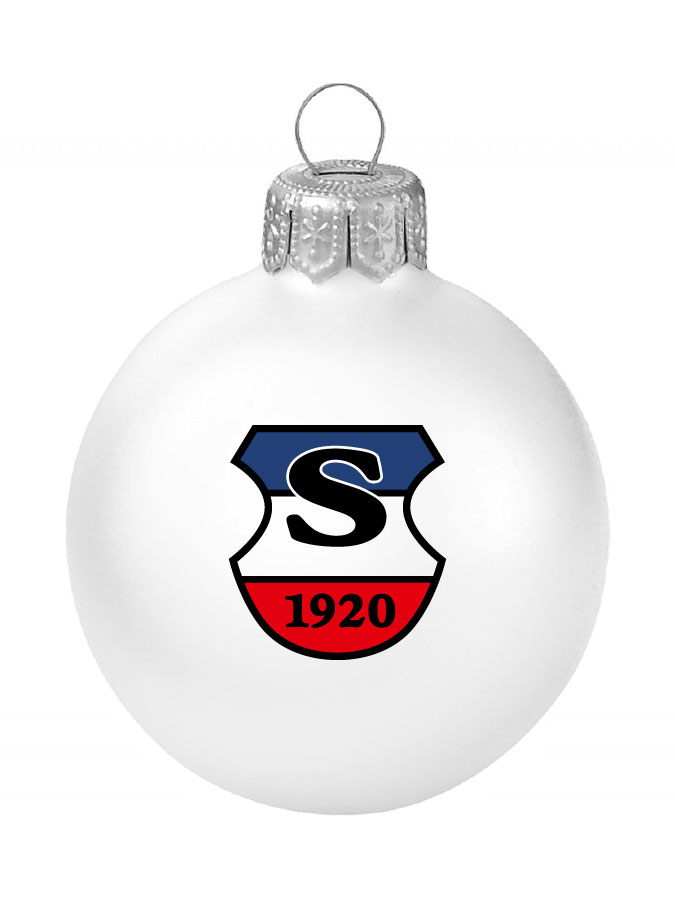 Weihnachtskugel Logo 8cm