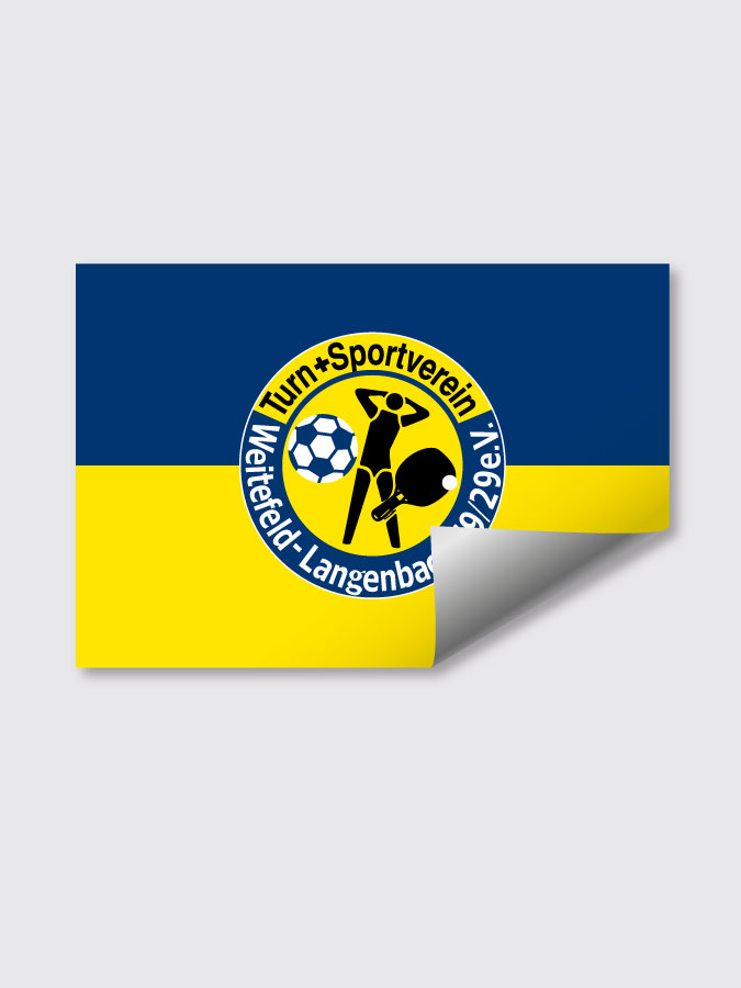 Aufkleber DIN A7 Logo
