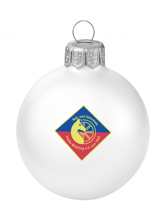 Weihnachtskugel Logo 8cm