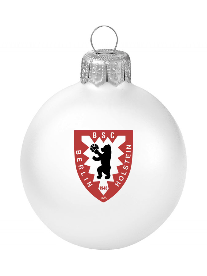 Weihnachtskugel Logo 8cm