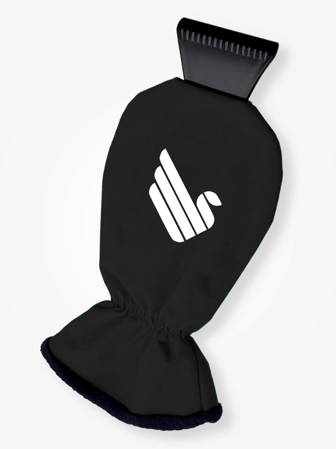 Eiskratzer mit Handschuh