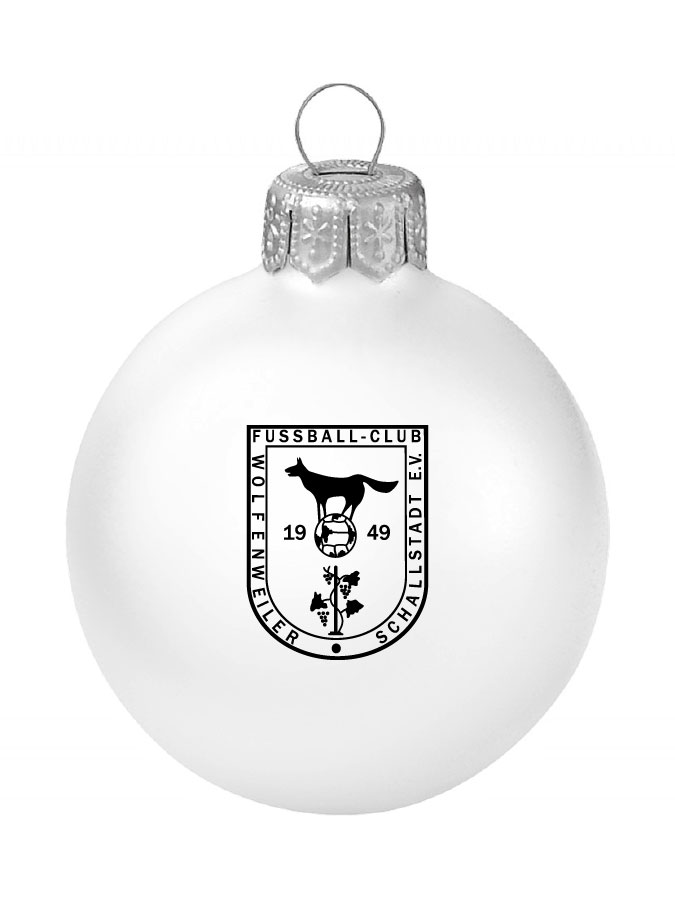 Weihnachtskugel Logo 8cm