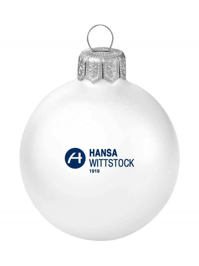 Weihnachtskugel Logo 8cm