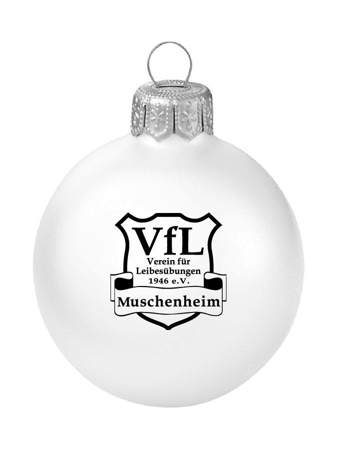 Weihnachtskugel Logo 8cm