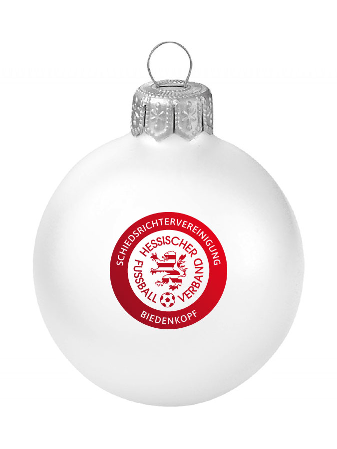Weihnachtskugel Logo 8cm