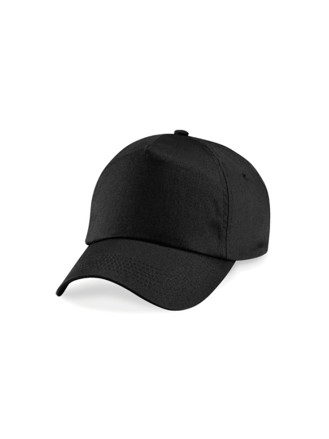 Basecap 5 Panel All Black Sticklogo