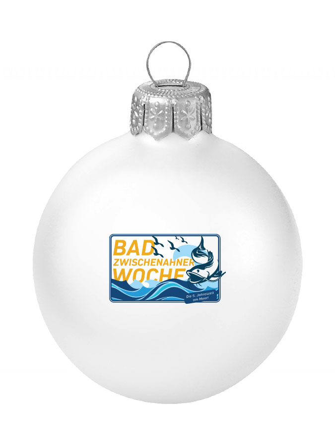 Weihnachtskugel Logo 8cm