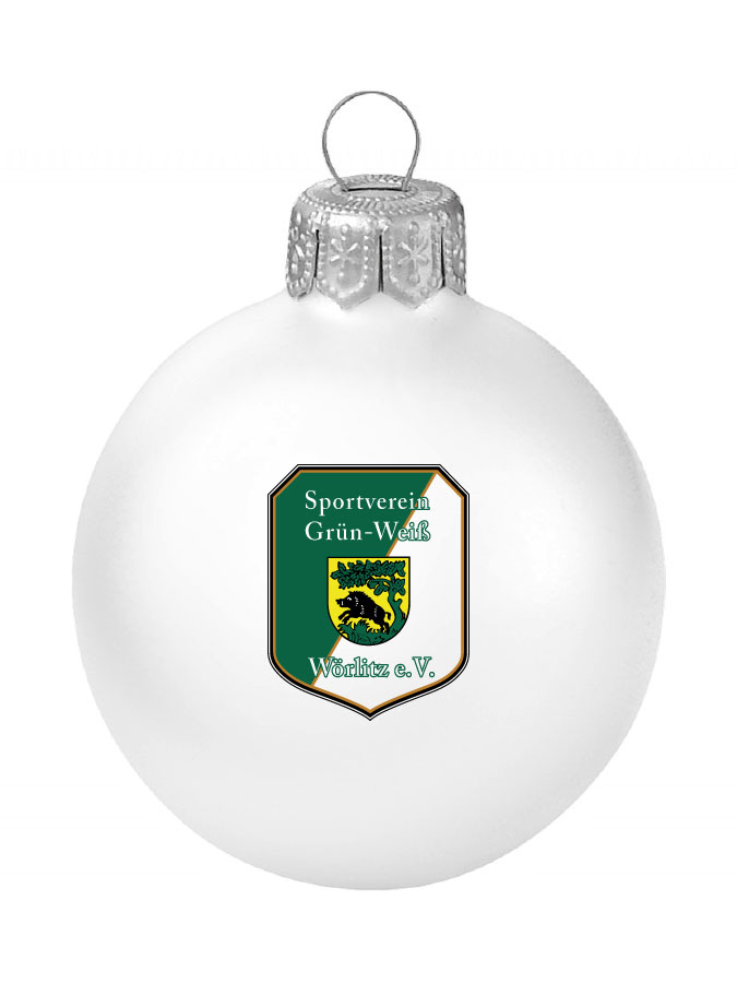 Weihnachtskugel Logo 8cm