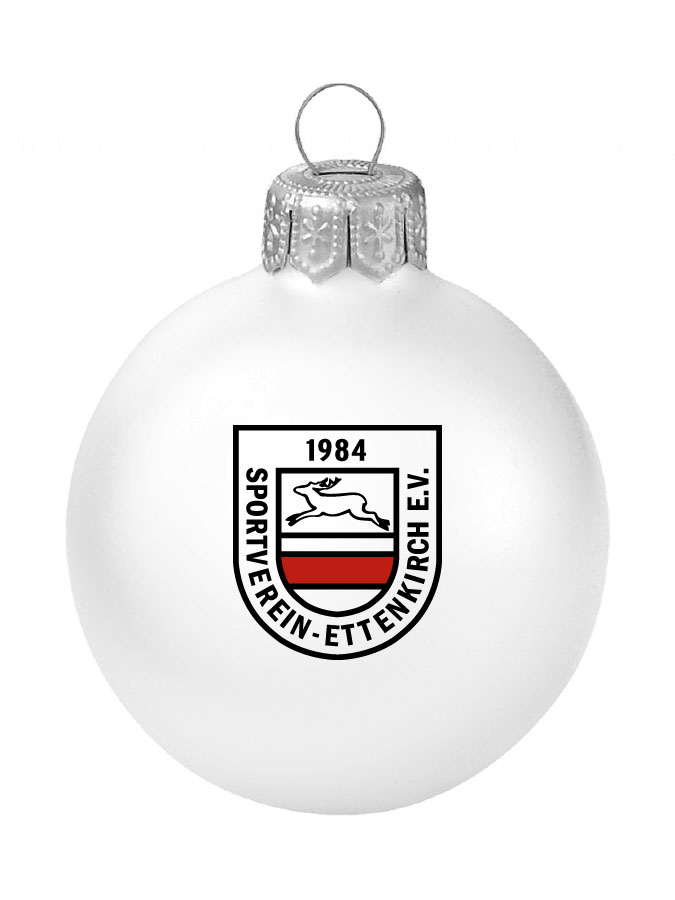 Weihnachtskugel Logo 8cm