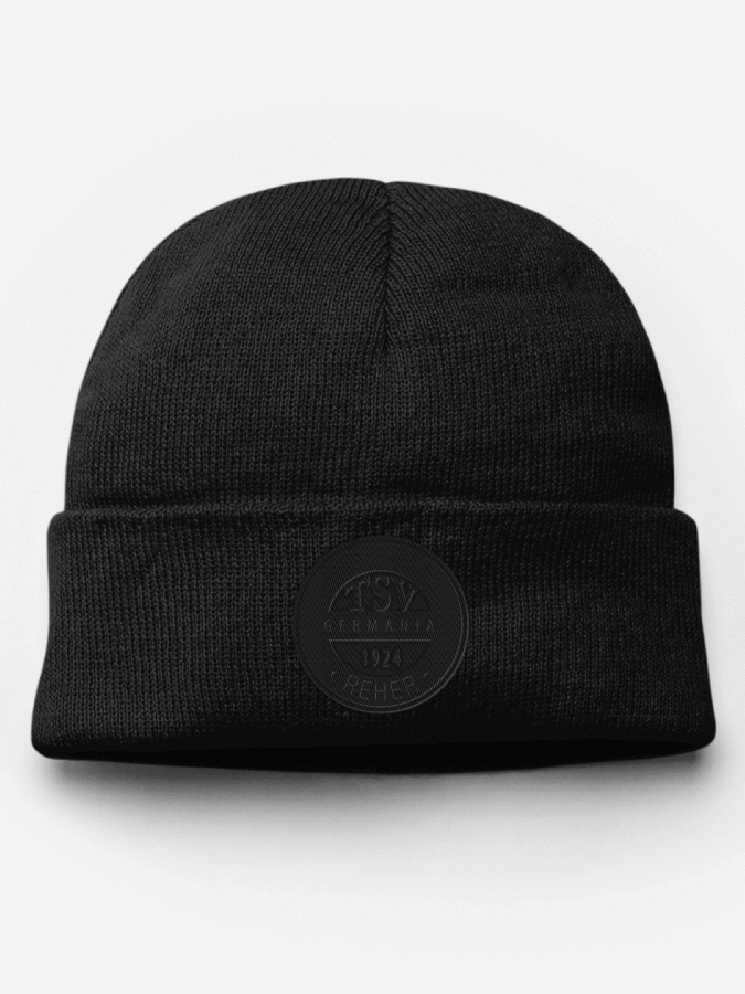 Beanie All Black Sticklogo