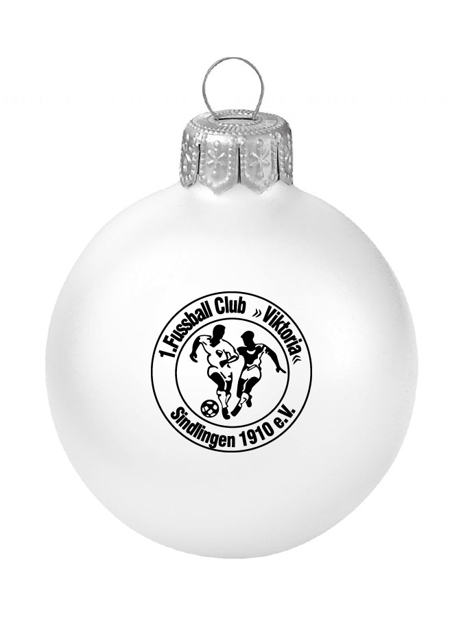 Weihnachtskugel Logo 8cm