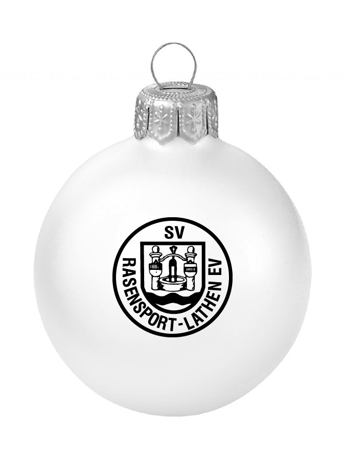 Weihnachtskugel Logo 8cm