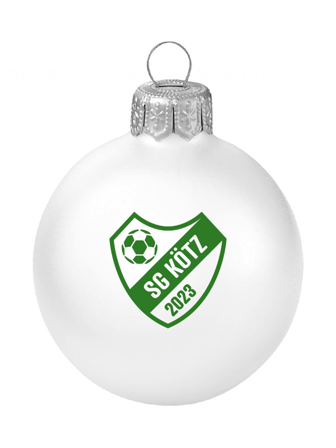 Weihnachtskugel Logo 8cm