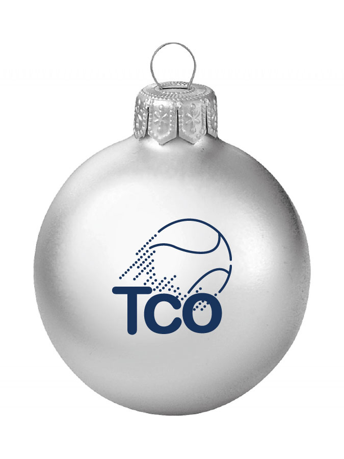 Weihnachtskugel Logo 8cm