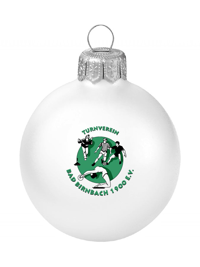 Weihnachtskugel Logo 8cm