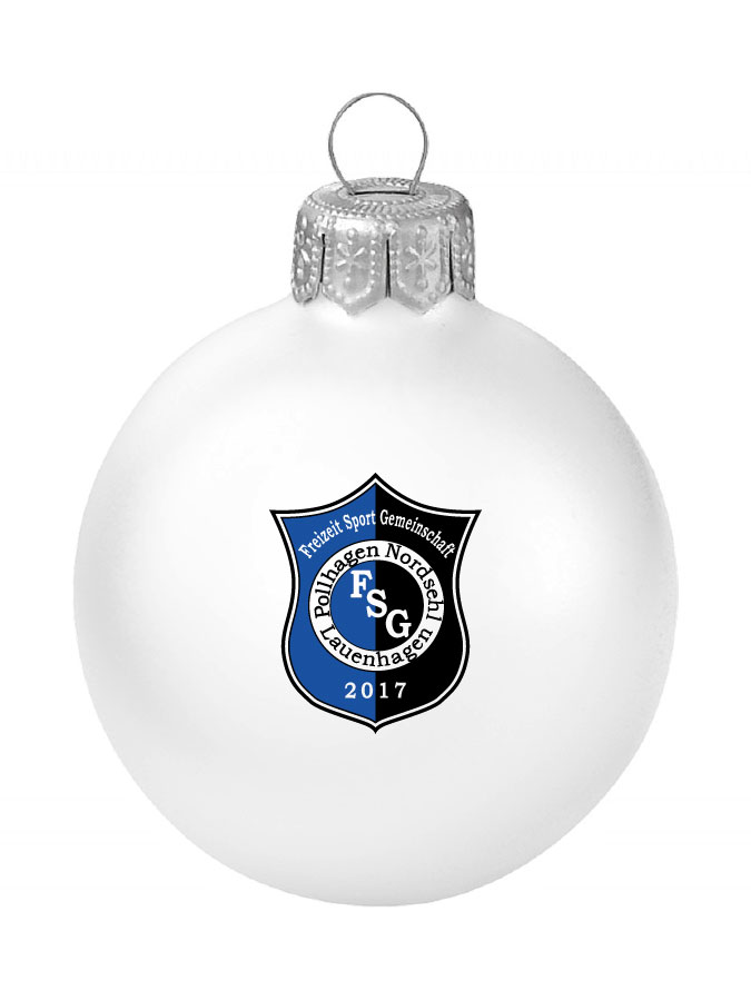 Weihnachtskugel Logo 8cm