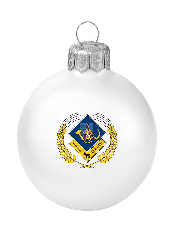 Weihnachtskugel Logo 8cm