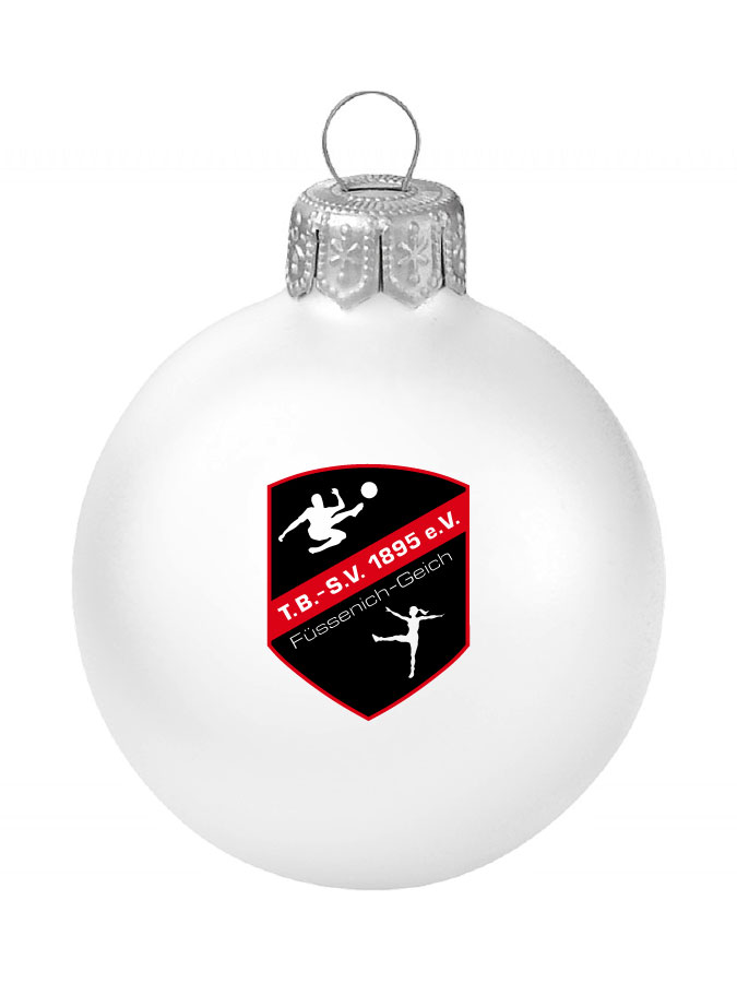 Weihnachtskugel Logo 8cm