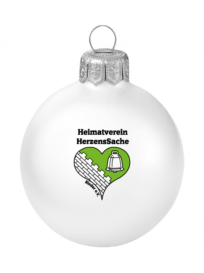 Weihnachtskugel Logo 8cm