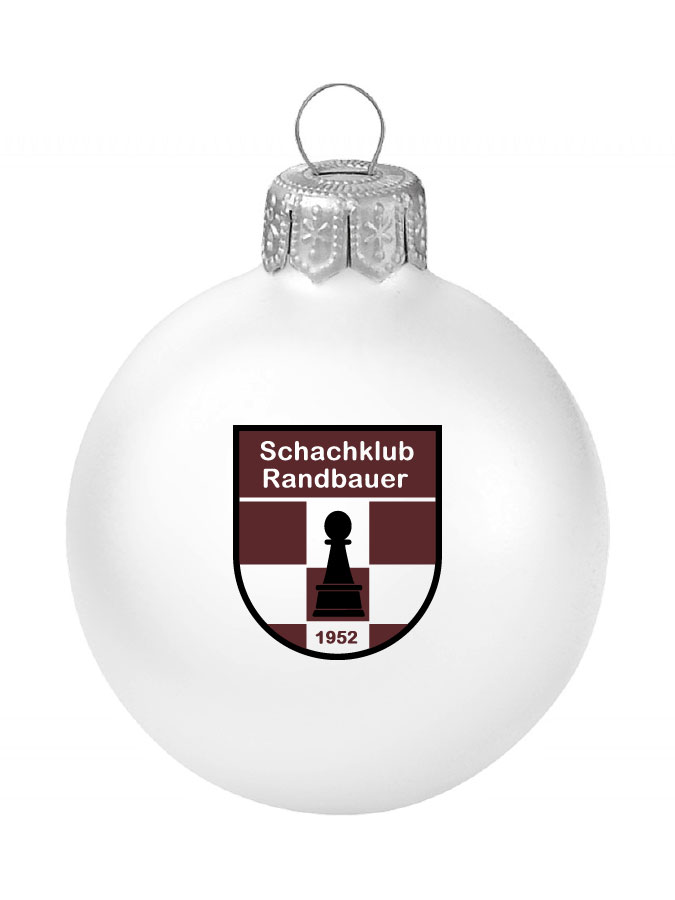 Weihnachtskugel Logo 8cm