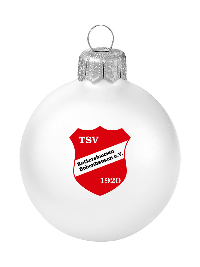 Weihnachtskugel Logo 8cm