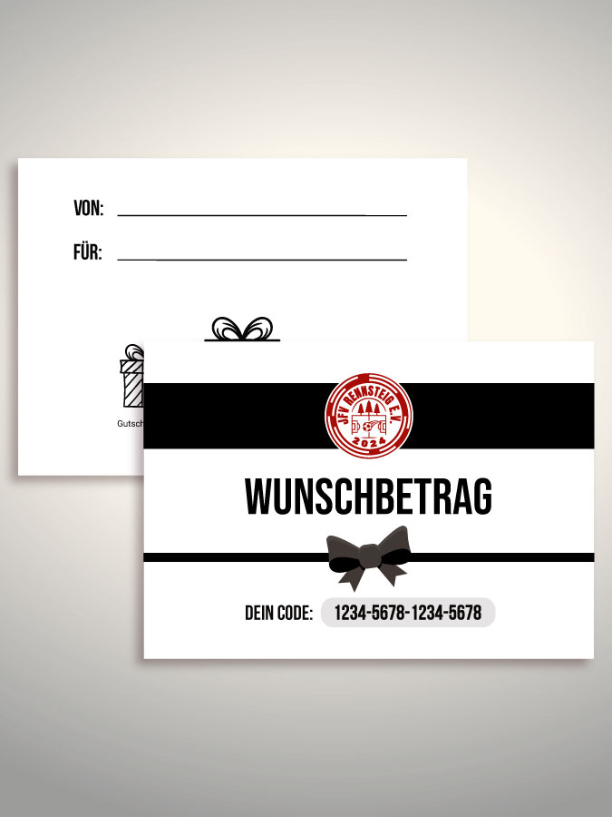 Geschenkgutschein per Versand (Weiß)