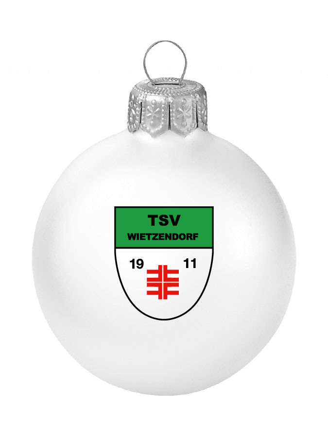 Weihnachtskugel Logo 8cm