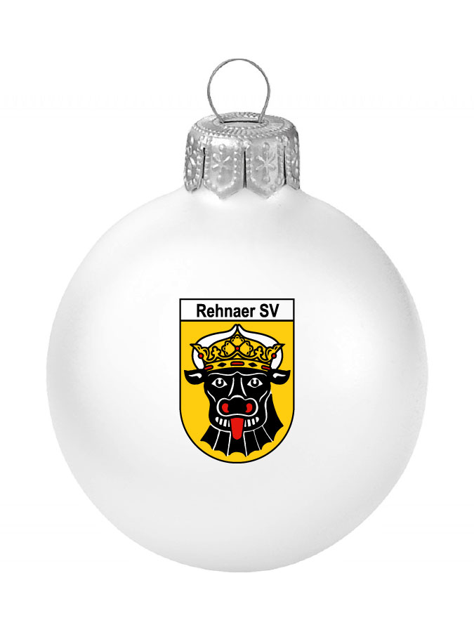Weihnachtskugel Logo 8cm