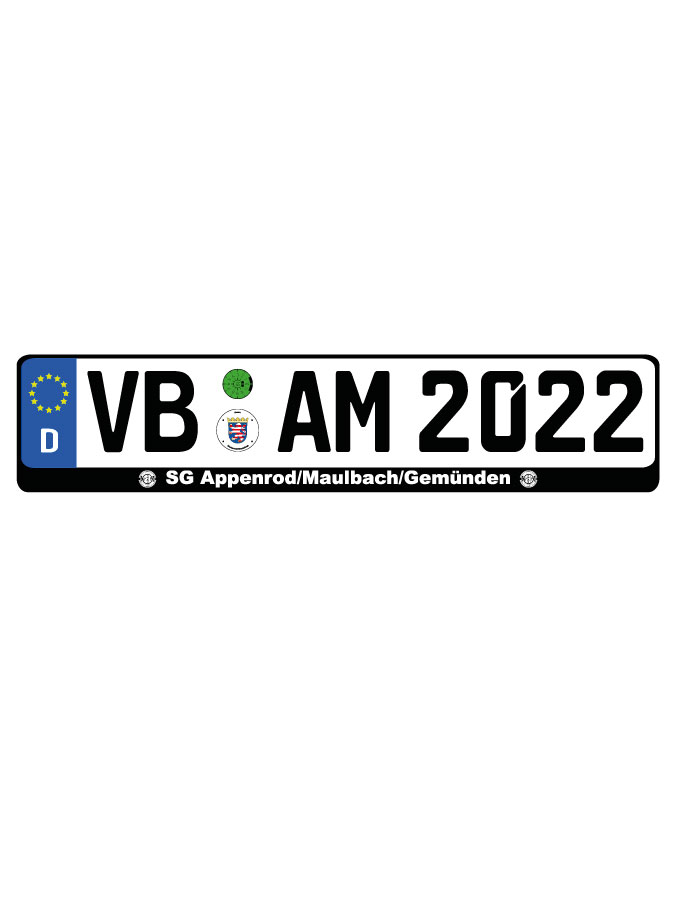 Kennzeichenhalter Kalden (2er Set)