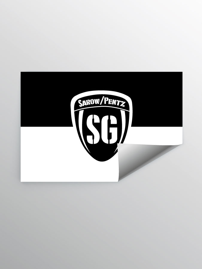 Aufkleber DIN A7 Logo