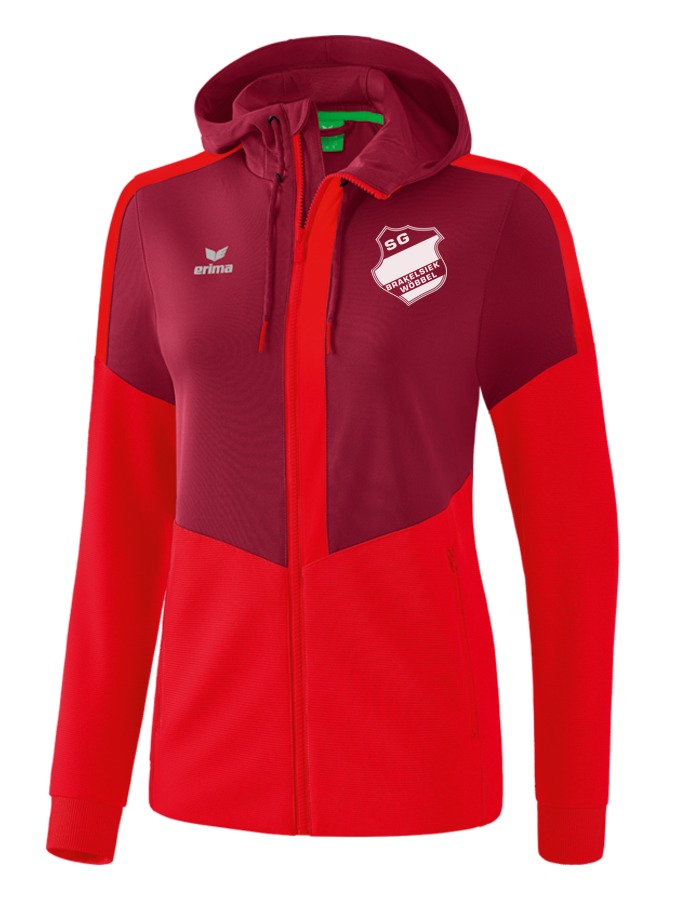 Erima Squad Trainingsjacke mit Kapuze Damen